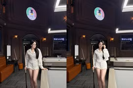 "Phú bà" Yogurt Ng khoe đôi chân dài khi đi chơi bi-a