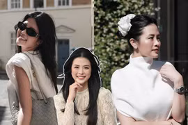 BTV Hải Vân VTV khoe dáng nuột nà ở trời Anh