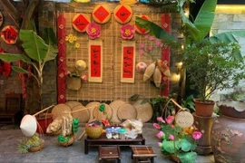 7 mẫu trang trí tiểu cảnh sân vườn đón Tết độc đáo