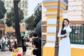 Lọ Lem khiến khách Tây dụi mắt nhìn 100 lần khi diện áo dài trắng nữ sinh