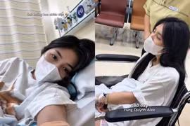 Quỳnh Alee để lộ hình ảnh nhập viện, fan lo lắng hỏi thăm