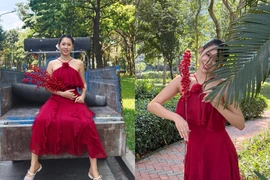 Việt Phương Thoa gợi ý tạo dáng chụp ảnh Tết khiến ai cũng bật cười