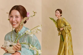 Mẫn Tiên diện áo dài đón Tết, khoe vẻ đẹp dịu dàng giữa sắc xuân truyền thống