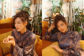 “Người đẹp thẩm mỹ” Vũ Thanh Quỳnh diện áo dài khoe nhan sắc sẵn sàng đón Tết