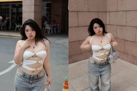 Hot girl ngoại cỡ Lâm Đồng tự tin diện mẫu cắt xẻ táo bạo gây chú ý