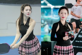Yến Xôi khoe nhan sắc cực đỉnh, vóc dáng cuốn hút trên sân pickleball