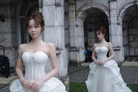 Nữ streamer Misthy diện váy cưới, netizen hỏi chú rể là ai?