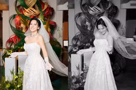 Hot girl chuyển giới Nguyễn Hoàng Học diện váy cưới khoe visual “đỉnh cao”