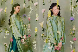 “Hoa khôi” Vietnam Airlines Dương Thu Thảo gia nhập đường đua áo dài