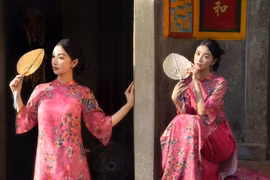 Gái xinh Jun Vũ diện áo dài, nhan sắc mảnh mai nhẹ nhàng tựa nàng thơ