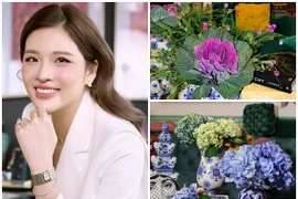 Căn nhà rực rỡ sắc hoa của Hoa hậu Phan Hoàng Thu 