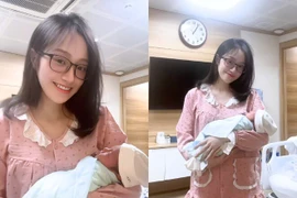 Đào Lê Phương Hoa lên chức mẹ ở tuổi 27, nhan sắc mẹ bỉm gây “bão” mạng 