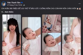 Trần Thanh Tâm chi hơn 300 triệu lưu trữ tế bào gốc cho con gái