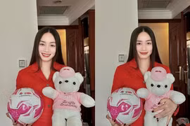 “Hot girl bóng đá” Hoàng Loan rạng rỡ trước lên đường đấu SEA Games 33