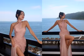 Á hậu Hoàn Vũ Việt Nam 2022 Thảo Nhi Lê khoe đôi chân dài “chuẩn kiếm nhật” 