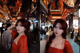 Hot girl Bảo Hân Helia “sả suộc” loạt ảnh lung linh tại Trung Quốc