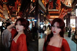 Hot girl Bảo Hân Helia “sả suộc” loạt ảnh lung linh tại Trung Quốc