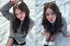 “Nữ thần tắm suối” Jessie Vard xinh đẹp hút hồn khi du lịch Trung Quốc