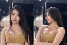 Gymer Trang Lê “đốt mắt” người xem với khoảnh khắc nóng bỏng trong phòng tập