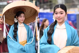 Lọ Lem thể hiện vẻ đẹp trong trẻo tại sự kiện phố đi bộ Hồ Gươm