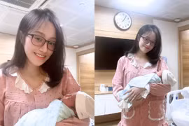 Đào Lê Phương Hoa lên chức mẹ ở tuổi 27, nhan sắc mẹ bỉm gây “bão” mạng 