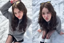 “Nữ thần tắm suối” Jessie Vard xinh đẹp hút hồn khi du lịch Trung Quốc