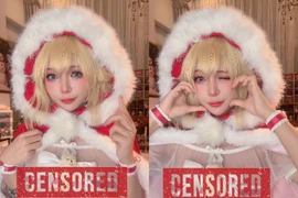 Nữ coser Việt hóa thân thành "bà già Noel" gây chú ý
