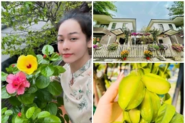 Cận cảnh biệt thự 220m2 ngập hoa tươi của Nhật Kim Anh 