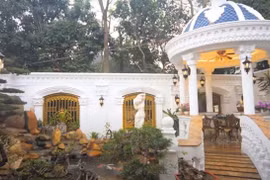 Toàn cảnh biệt thự dát vàng như cung điện giữa lòng Kinh Bắc 