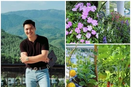 Ngắm biệt thự trên núi hoa giăng khắp lối của Mạnh Trường