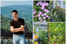 Ngắm biệt thự trên núi hoa giăng khắp lối của Mạnh Trường