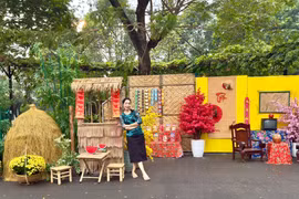 Biệt thự của NSND Trịnh Kim Chi ngập không khí làng quê đón Tết 