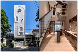 Nhà ống hướng tây 'lọc nắng' nhờ mặt tiền gạch bông gió