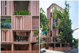 Độc đáo tòa nhà văn phòng bằng gạch nung đỏ