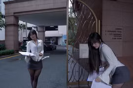 Vào vai 'cô thư ký', nữ gymer khiến netizen ngỡ ngàng