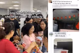 Hà Nội ngày ngập lụt, dân văn phòng điểm danh ở công ty qua đêm