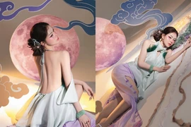 'TikToker thị phi' Hà Môi gây tranh cãi với bộ ảnh Trung thu khoe lưng trần