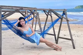 Gái xinh Đỗ Yên Đan khoe vóc dáng nuột nà ở biển Phú Yên