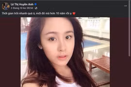 'Bà Tưng' Huyền Anh gây sốt khi đăng lại ảnh 10 năm trước