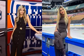 Phóng viên kênh thể thao ở Canada bất ngờ nổi tiếng sau cú ngã