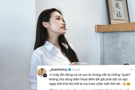 Doãn Hải My bị chồng 'nhắc nhở' vì... dùng điện thoại buổi đêm