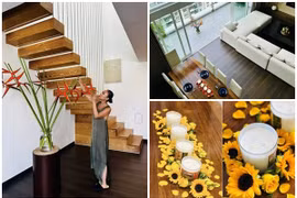 Bên trong căn hộ thông tầng của ca sĩ lấy chồng Tây 1m9