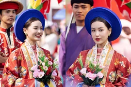 Nguyễn Lâm Thảo Tâm diện cổ phục Việt thần thái chuẩn “tiểu thư cung đình”