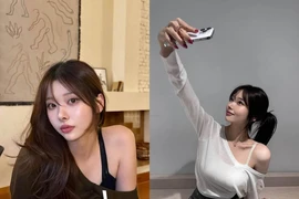 Diện áo trễ vai "hững hờ", gái xinh Hàn Quốc đẹp chuẩn nàng thơ