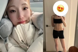 'Thánh mukbang' Hàn Quốc khoe vóc dáng săn chắc và gọn gàng
