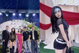 Ăn mặc phản cảm đi ăn cưới, cô gái khiến netizen 'nóng mắt'