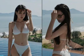 Bạn gái cầu thủ Vũ Văn Thanh diện bikini khoe dáng gợi cảm