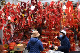 Phố cổ Hà Nội sống động những ngày cận Tết Nguyên đán