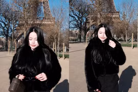 "Hot girl Nha Trang" Mai Thị Huỳnh Anh khoe sắc dưới chân Tháp Eiffel