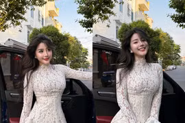 “Đệ nhất hot girl Sài thành” Võ Ngọc Trân diện váy ren đẹp miễn chê